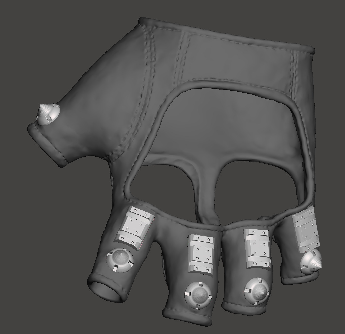 Predator 1987 Jungle Hunter Left Glove Armor Seperate with Glove 3D print model_1