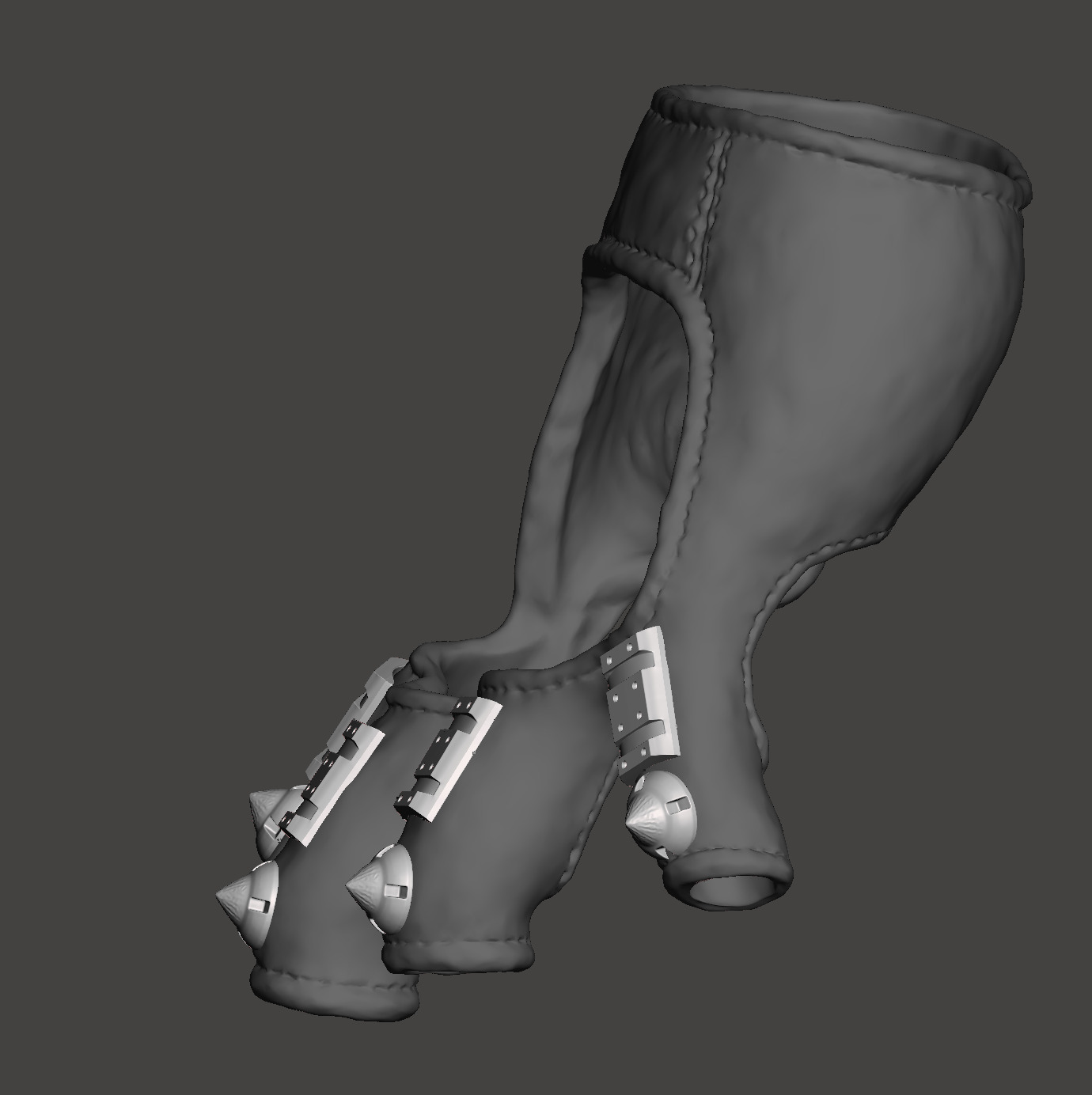 Predator 1987 Jungle Hunter Left Glove Armor Seperate with Glove 3D print model_3