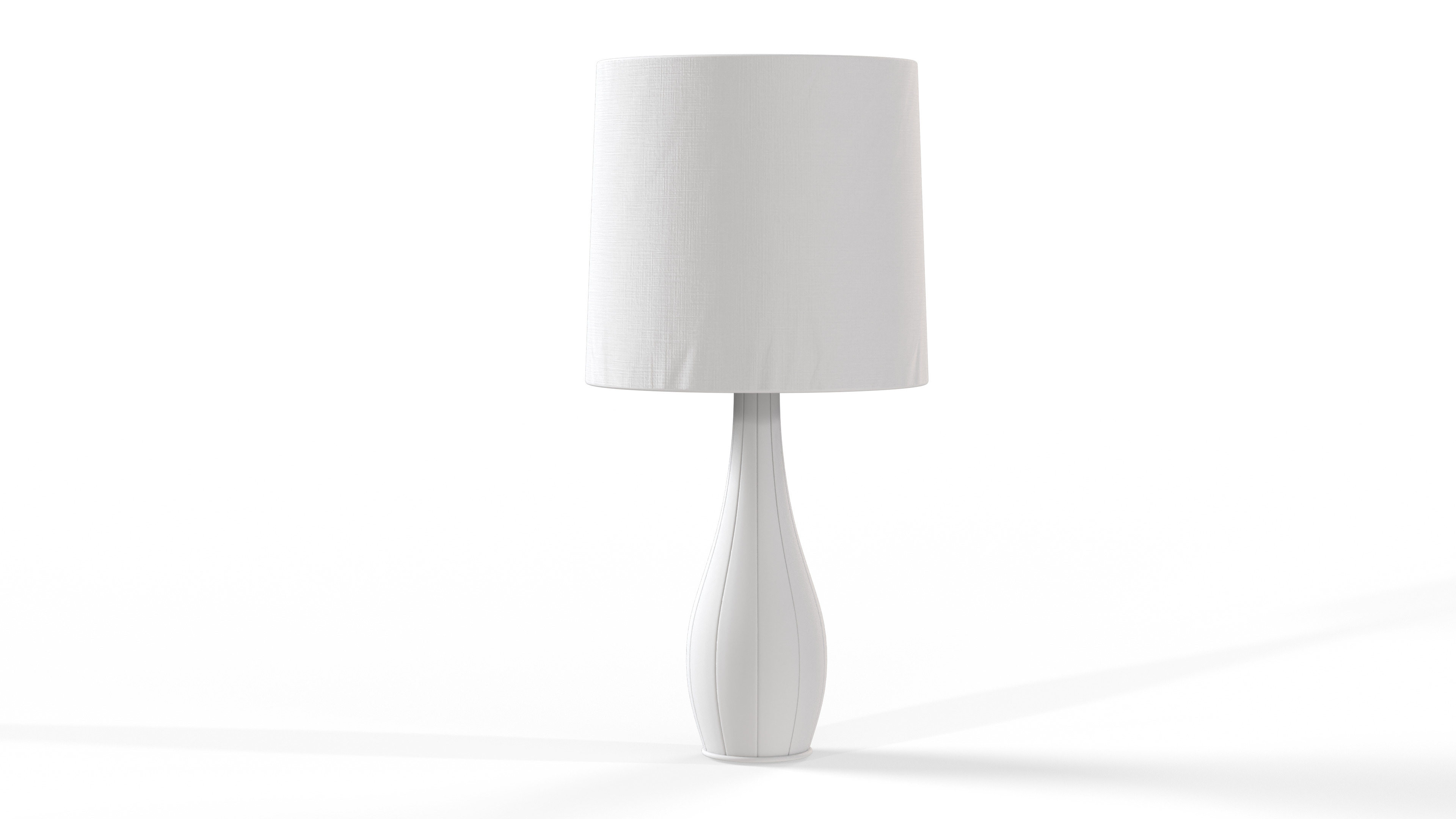 Swan Line Table Lamp Low-poly 3D model_8