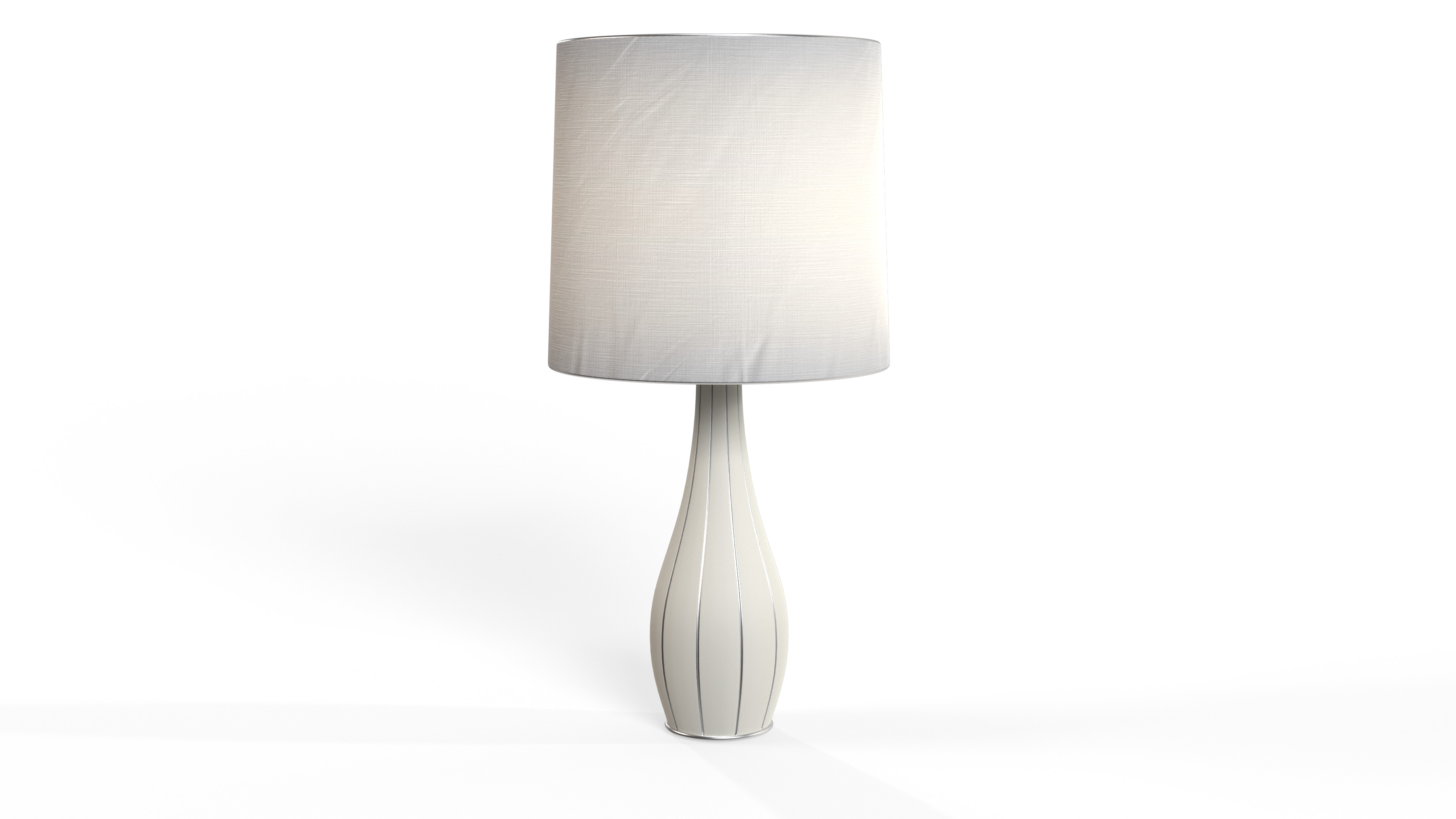 Swan Line Table Lamp Low-poly 3D model_4