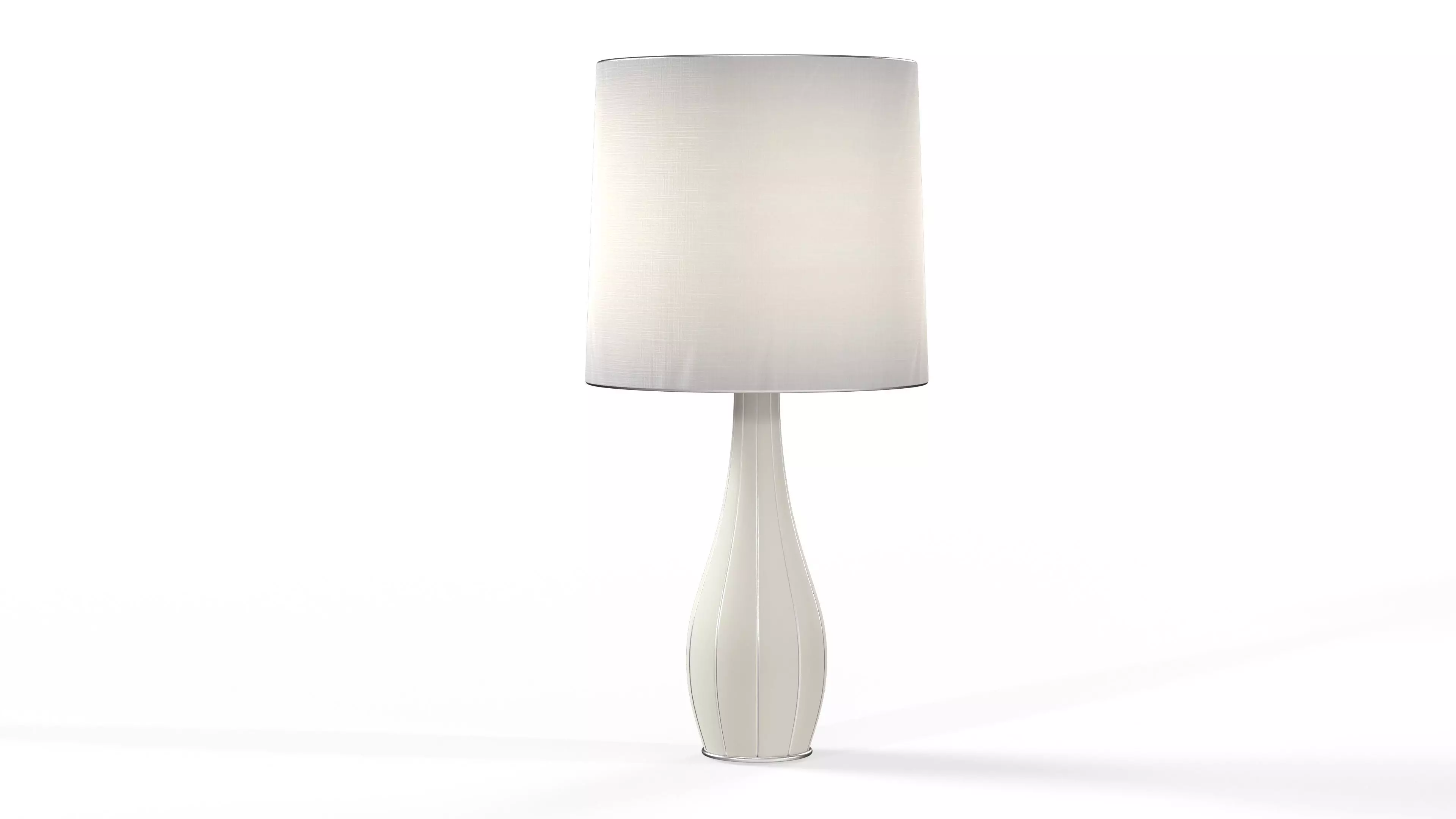 Swan Line Table Lamp Low-poly 3D model_0