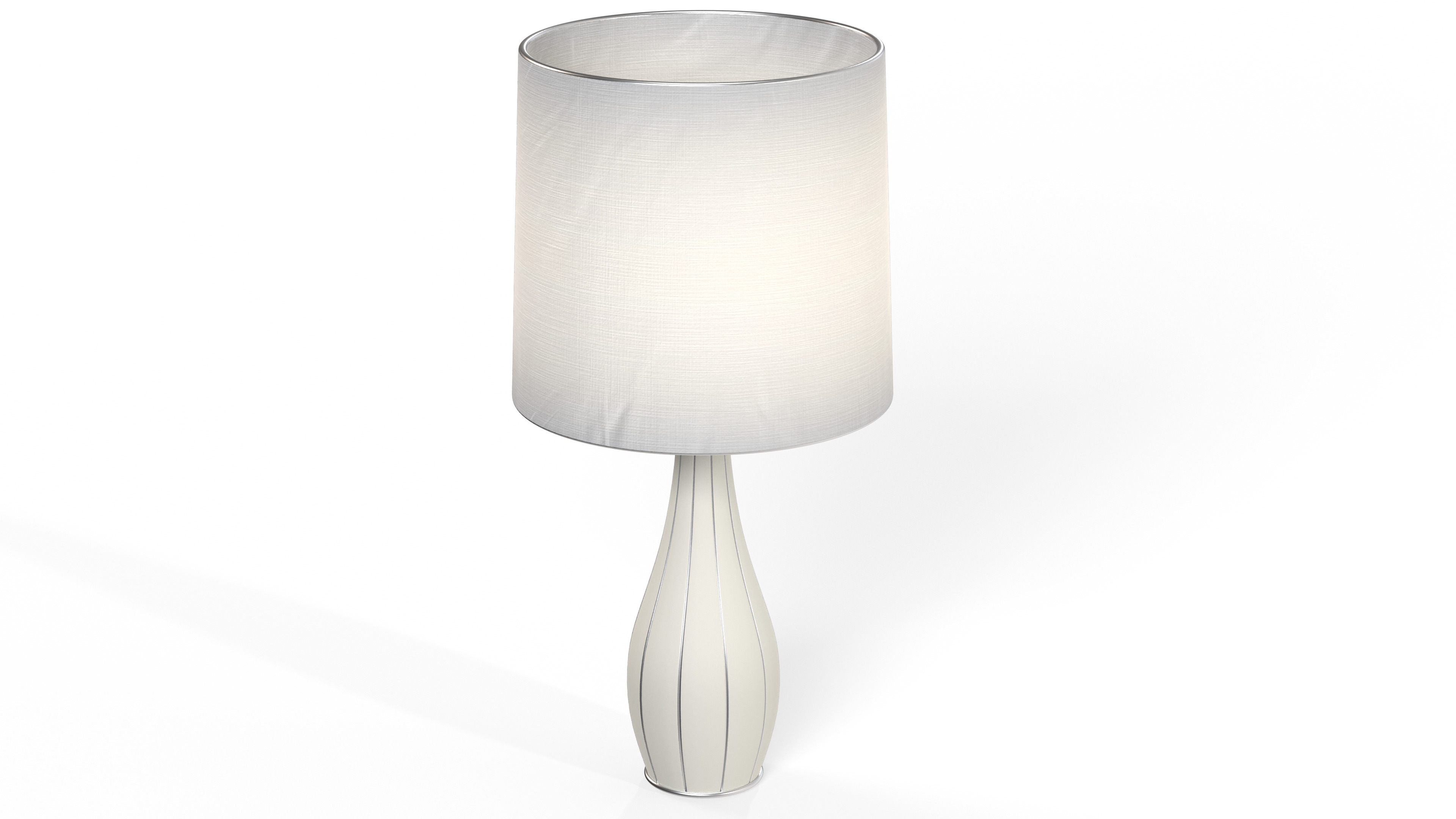 Swan Line Table Lamp Low-poly 3D model_5