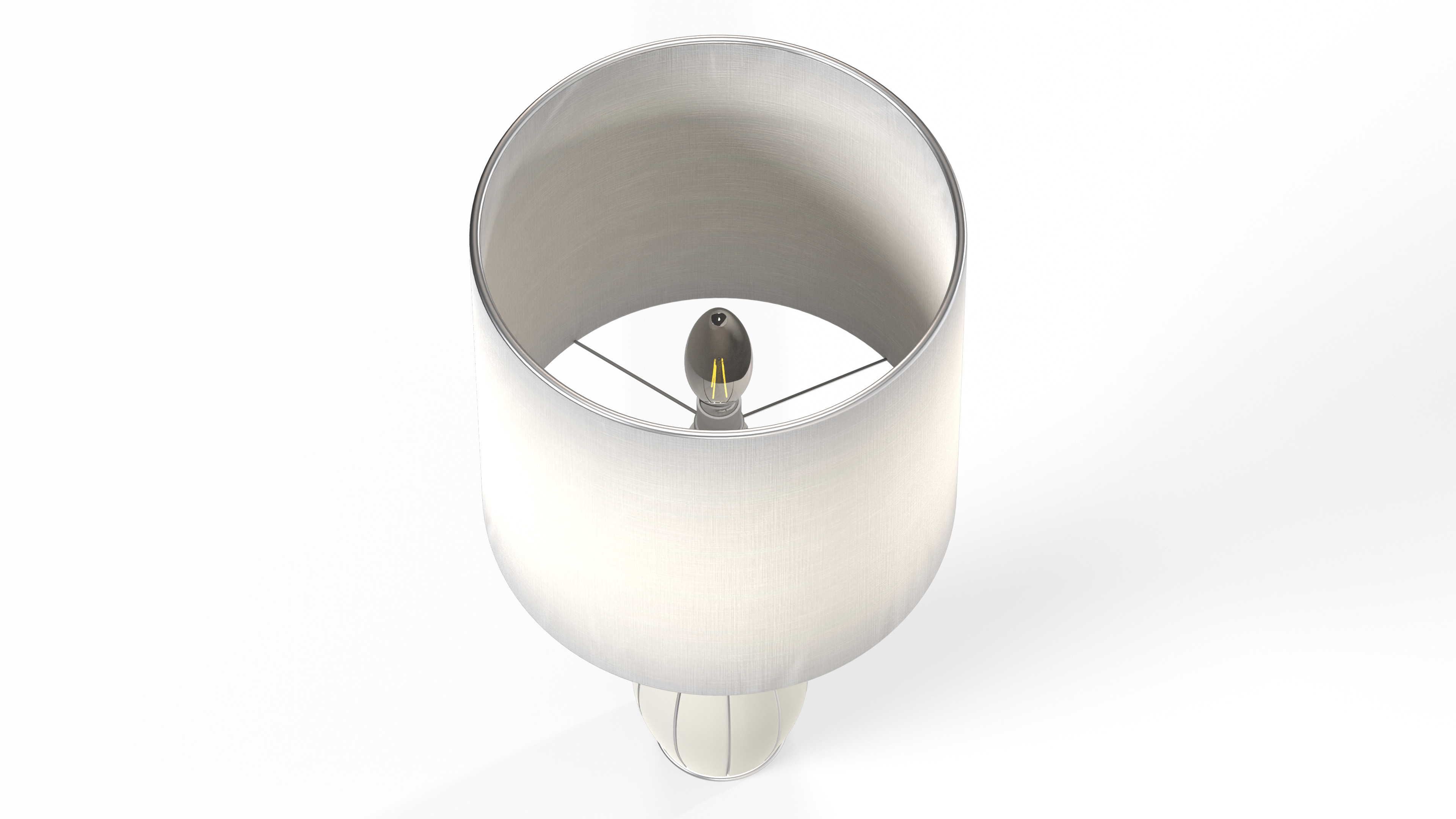 Swan Line Table Lamp Low-poly 3D model_3