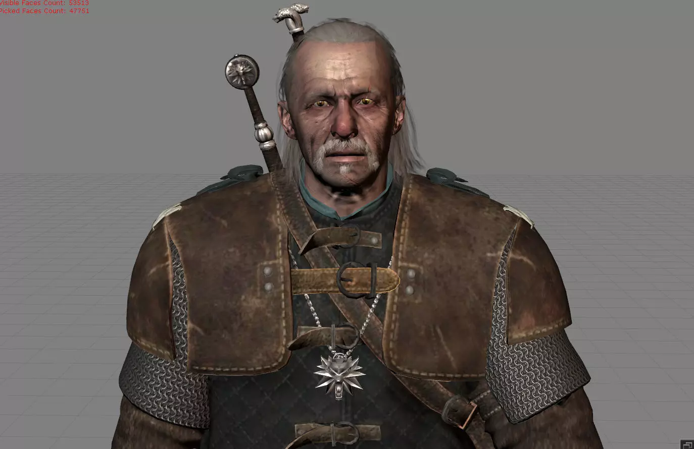 Vesemir The Witcher 3D model