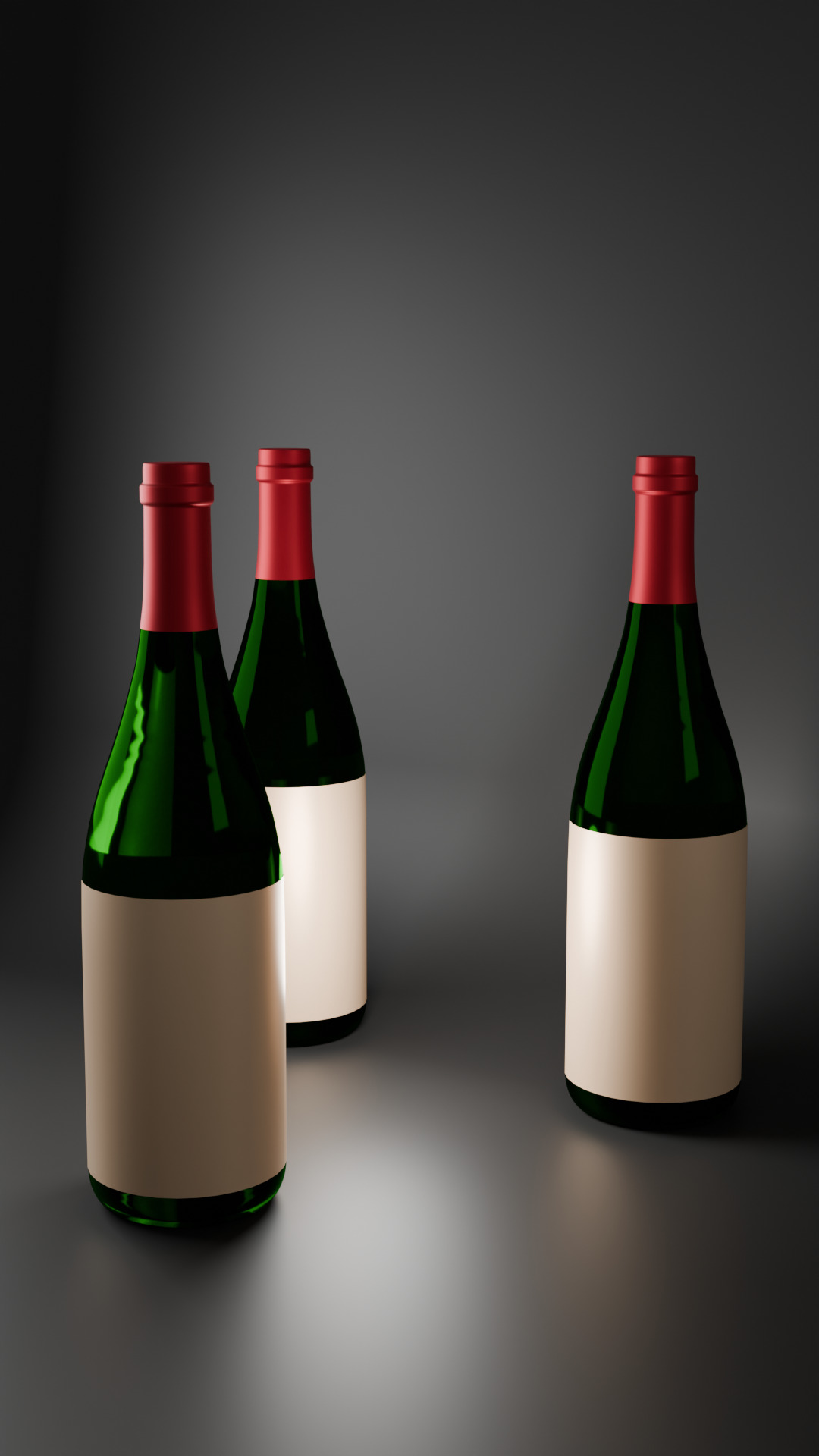Wines bottles 3D model_4