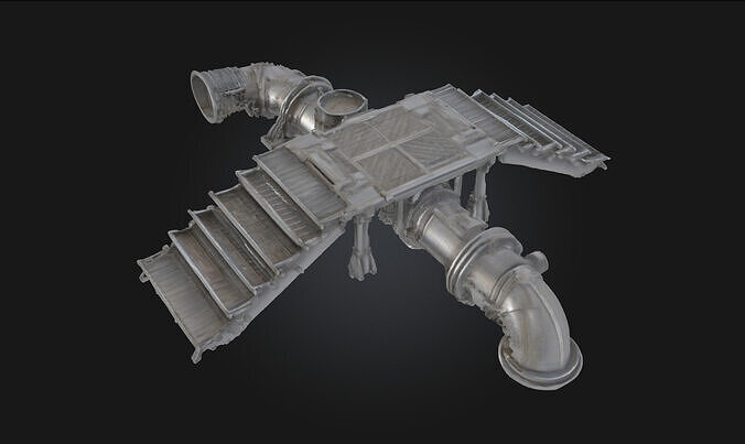 Industrial Pipe Structure  Gritty Framework of Modern Machinery 3D model