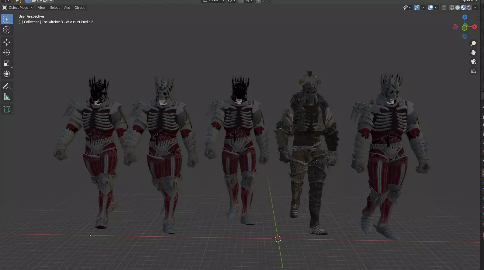 The Wild Hunt Low-poly 3D model
