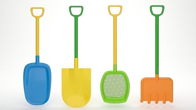 Sand Toys pack 3D model