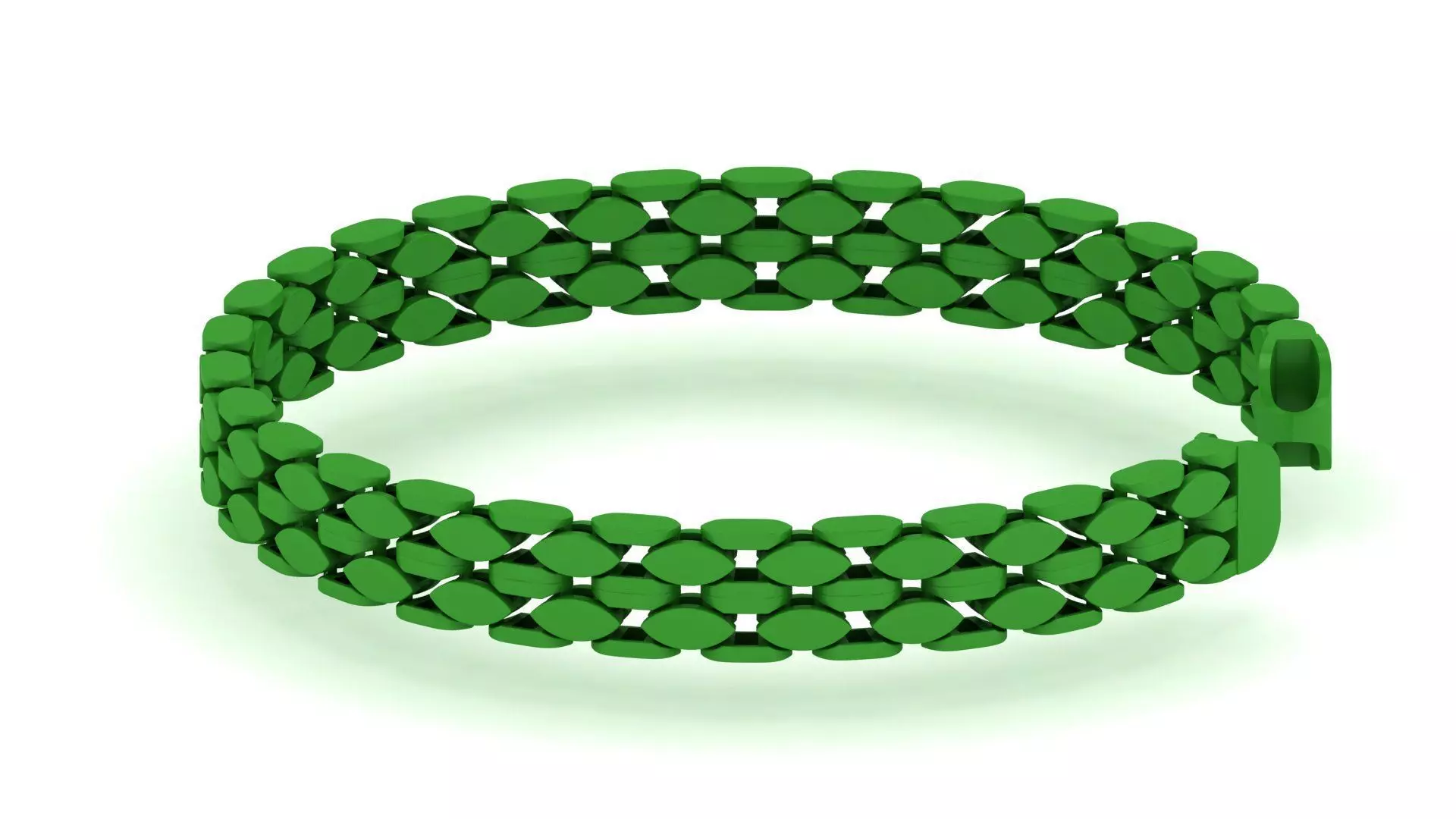 11MM SPIRAL 2 LINE Best Sold Bracelet 3D STL File Ready to Print 3D print model_0