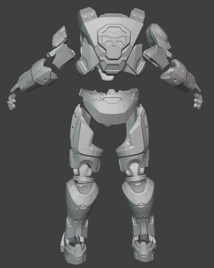 Armadura jefe maestro Mk IV 3D print model_6