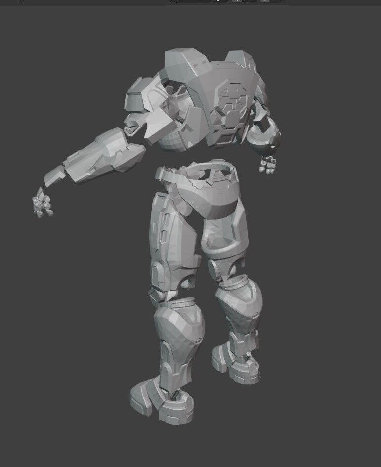 Armadura jefe maestro Mk IV 3D print model_7