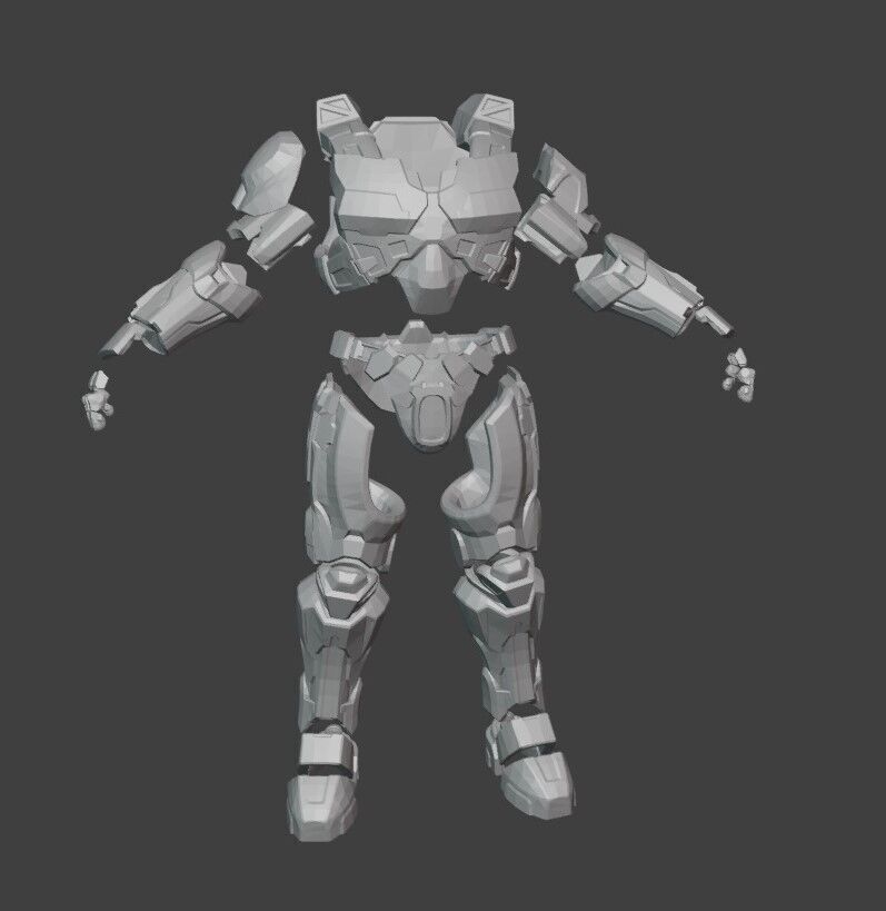 Armadura jefe maestro Mk IV 3D print model_1