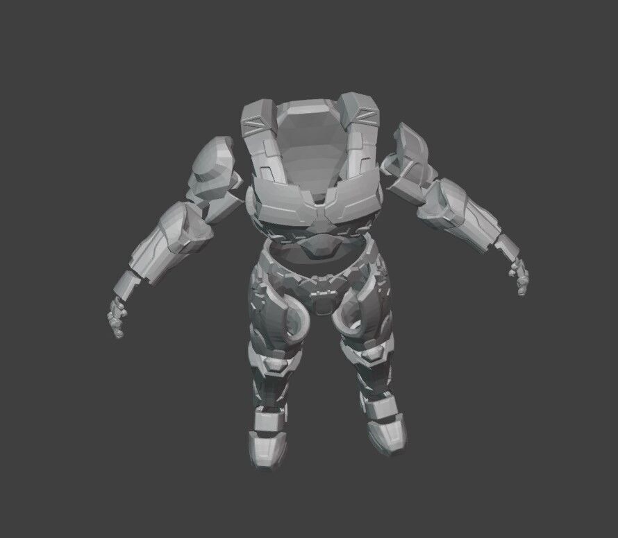 Armadura jefe maestro Mk IV 3D print model_3