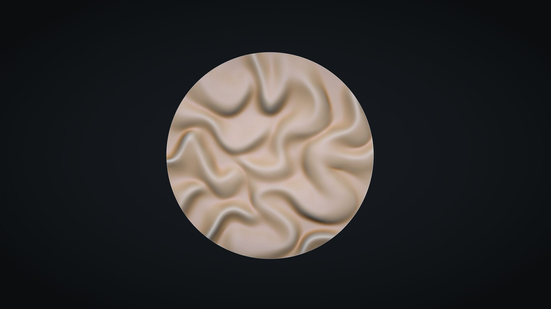 Drapery Circle Wall Art Panel 3D print model_6