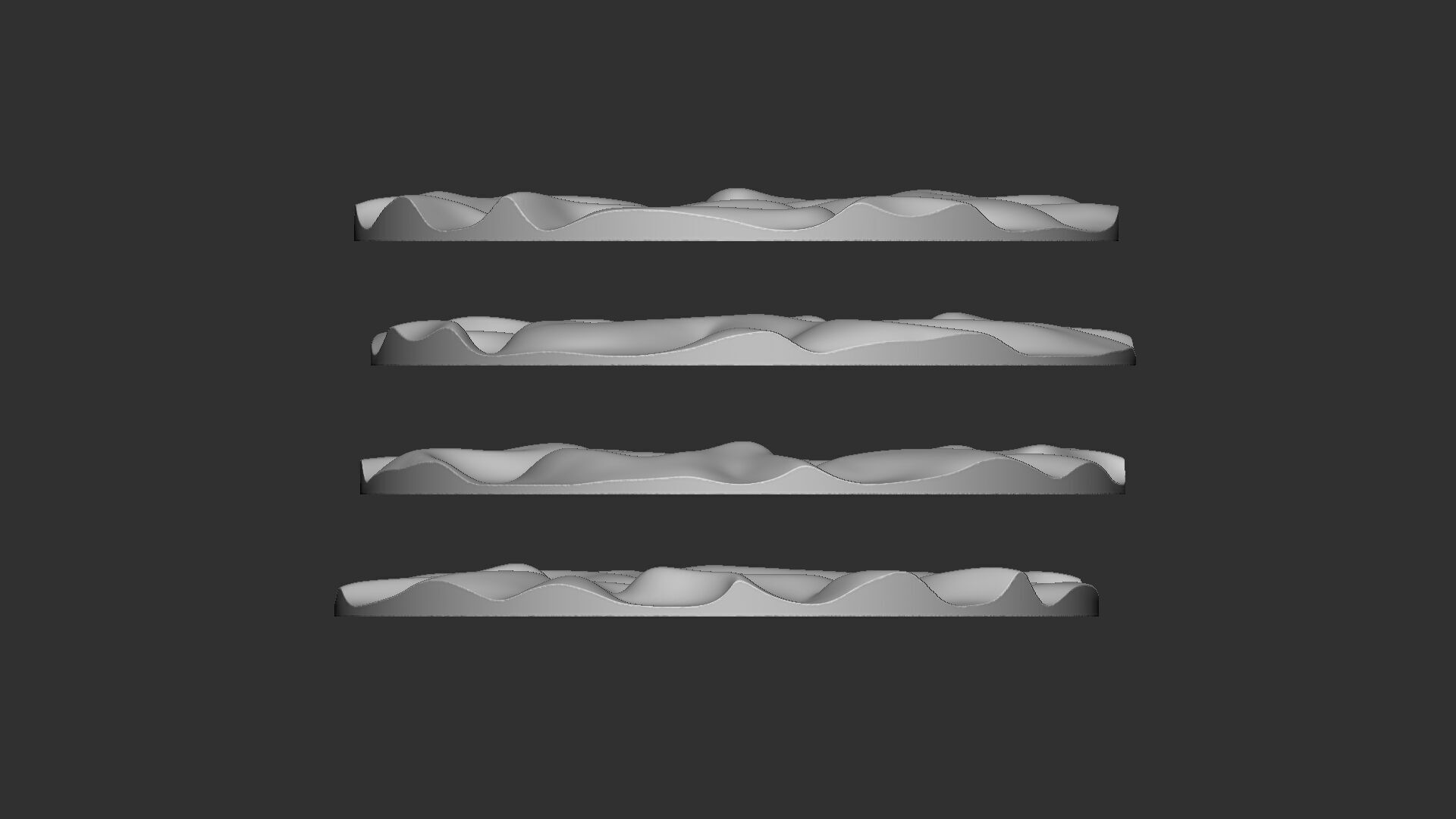 Drapery Circle Wall Art Panel 3D print model_5