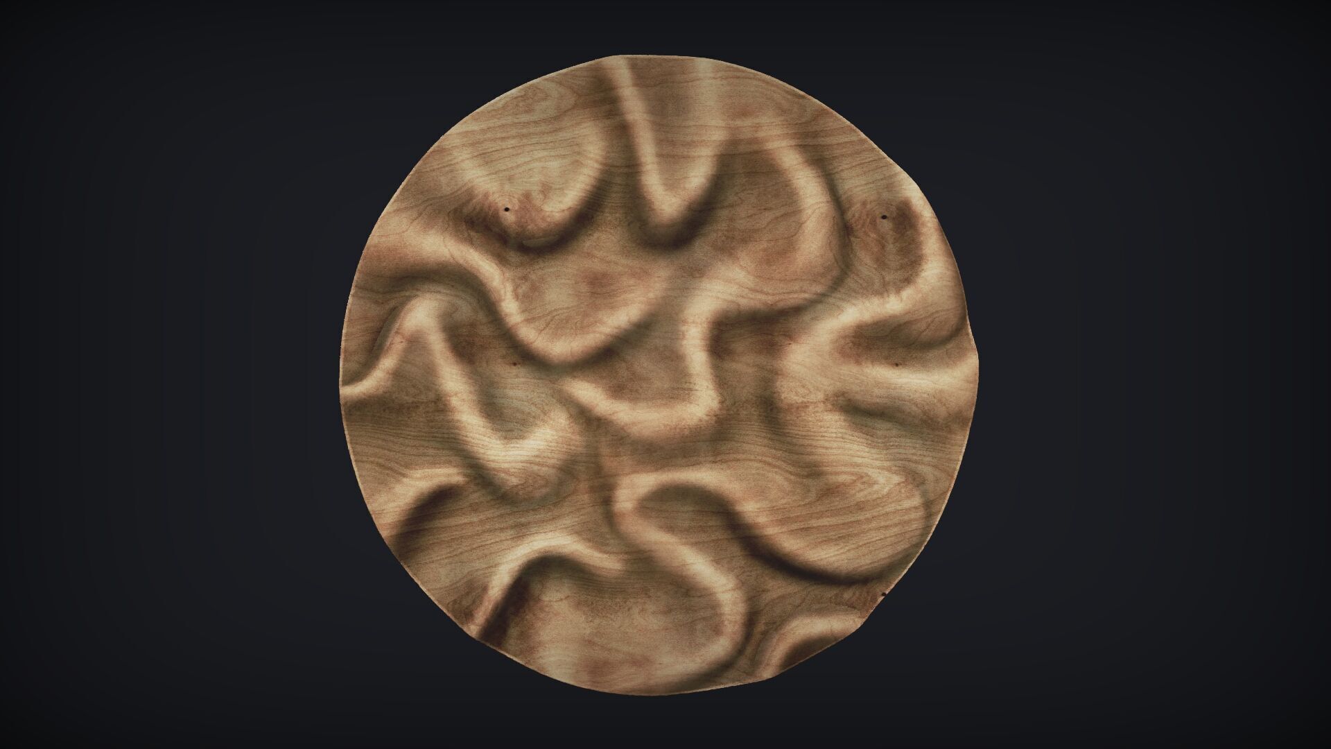 Drapery Circle Wall Art Panel 3D print model_10