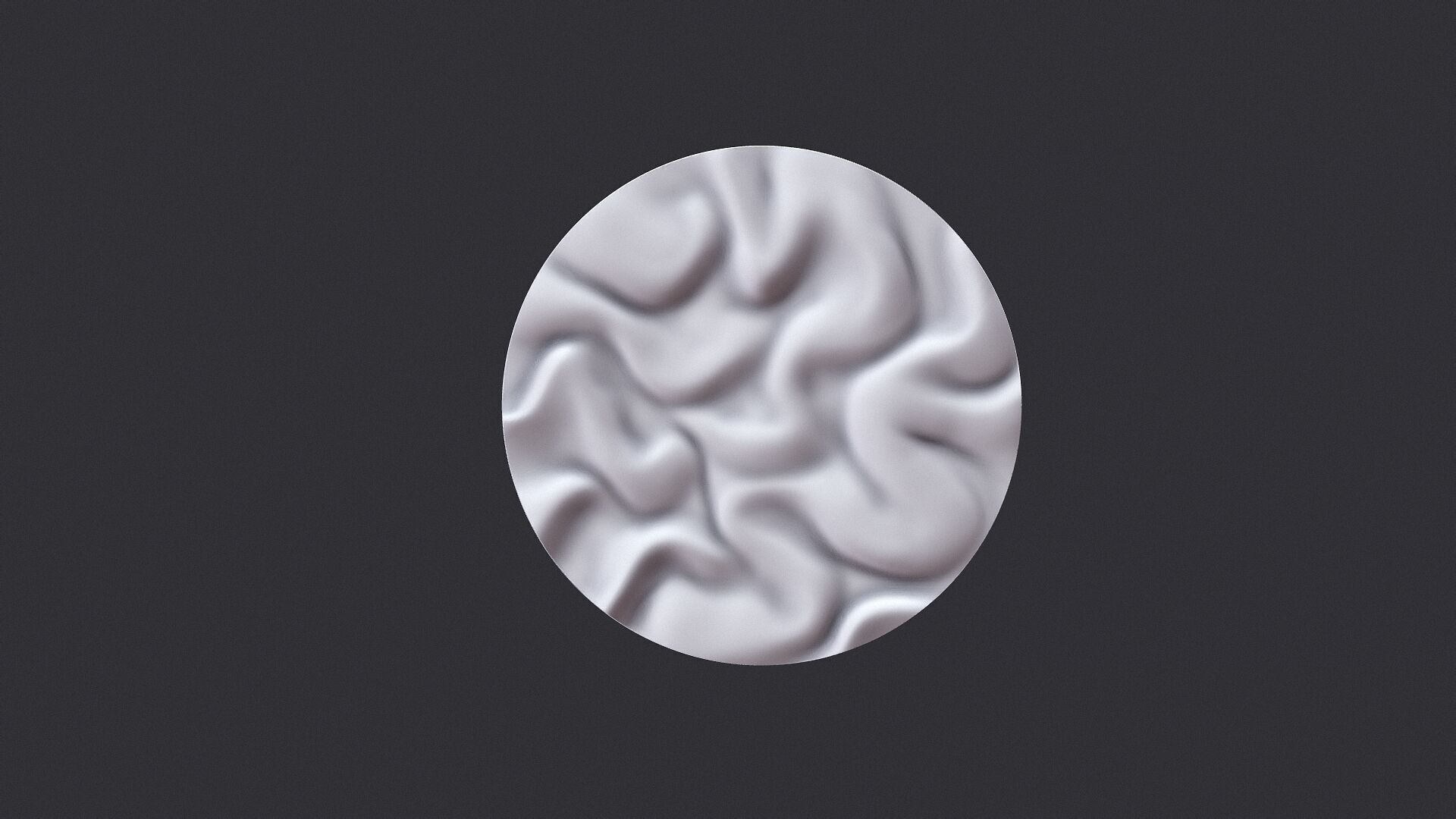 Drapery Circle Wall Art Panel 3D print model_8