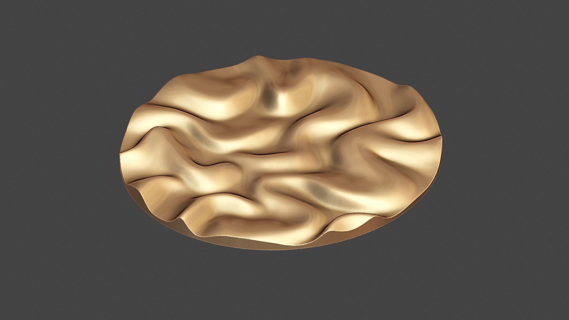 Drapery Circle Wall Art Panel 3D print model_9