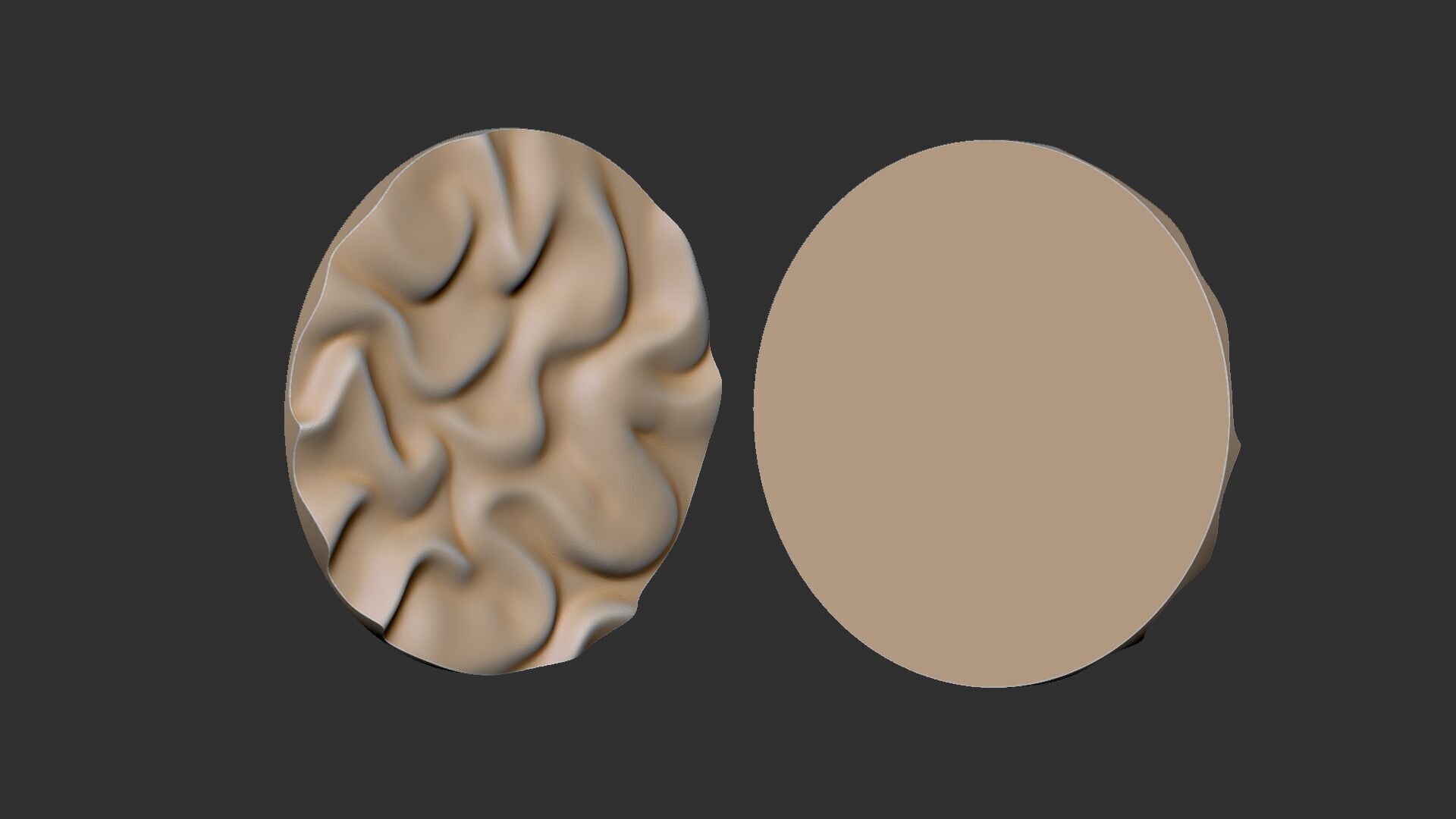 Drapery Circle Wall Art Panel 3D print model_7