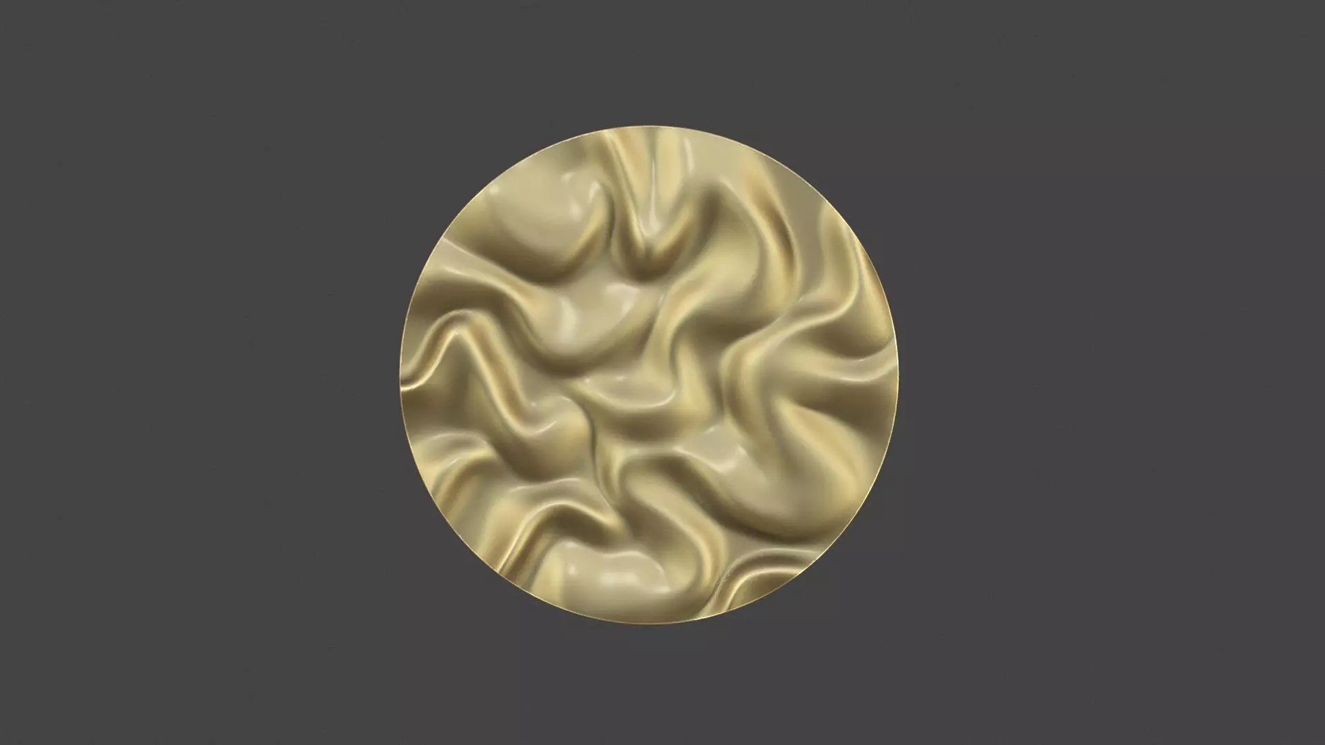 Drapery Circle Wall Art Panel 3D print model_0