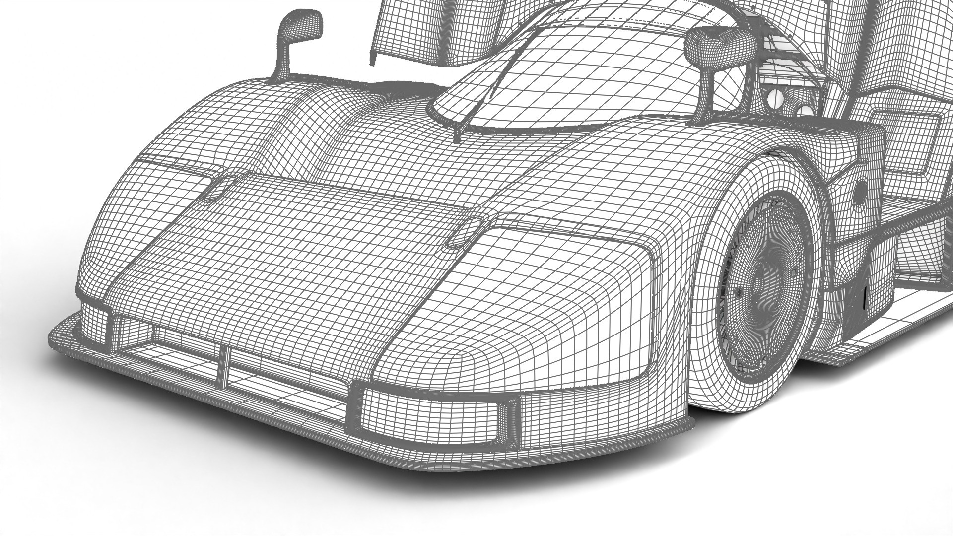 Mazda 787B 55 24h LeMans Racing 1991 HQ 3d model 3D model_29