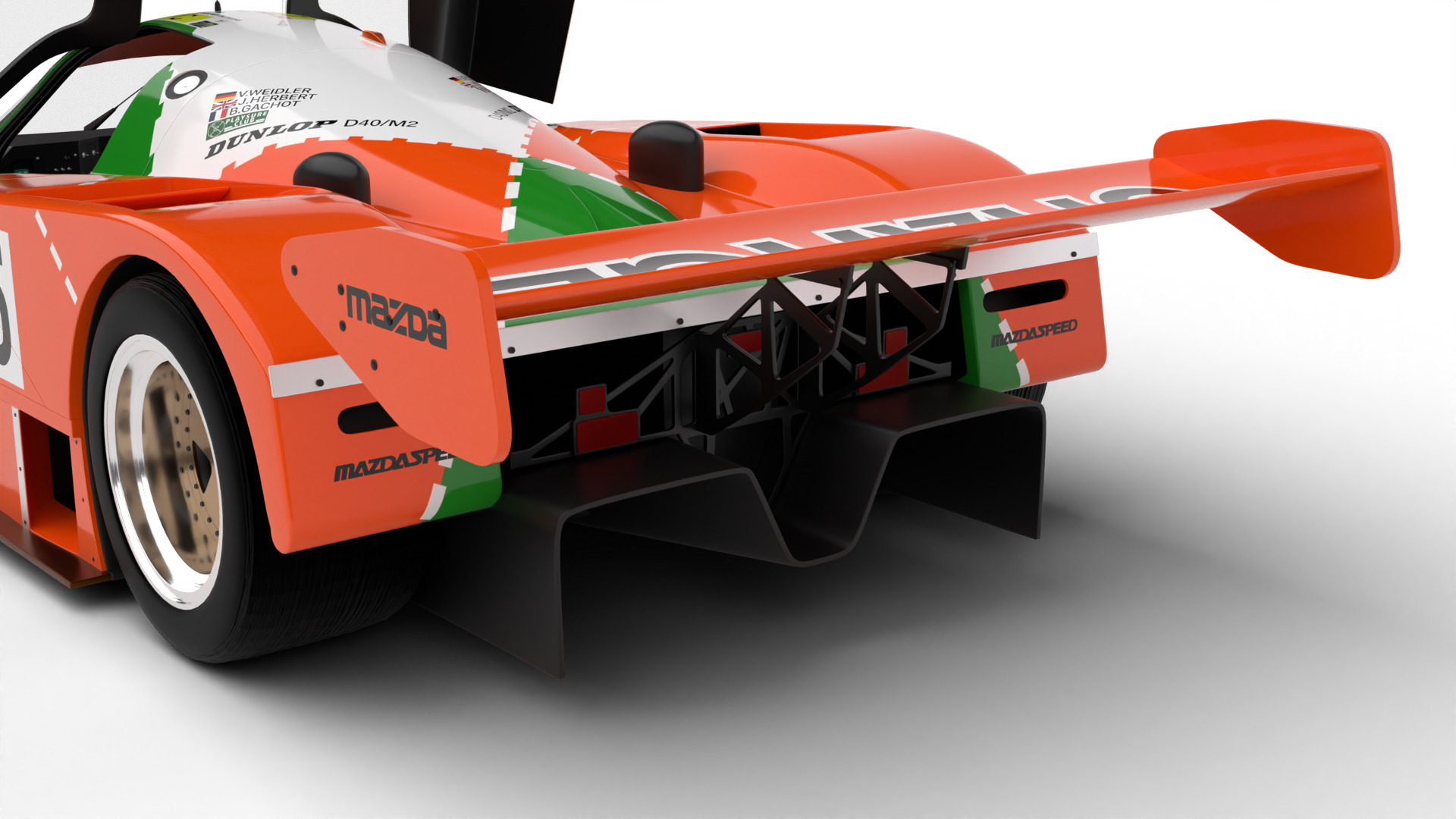 Mazda 787B 55 24h LeMans Racing 1991 HQ 3d model 3D model_7