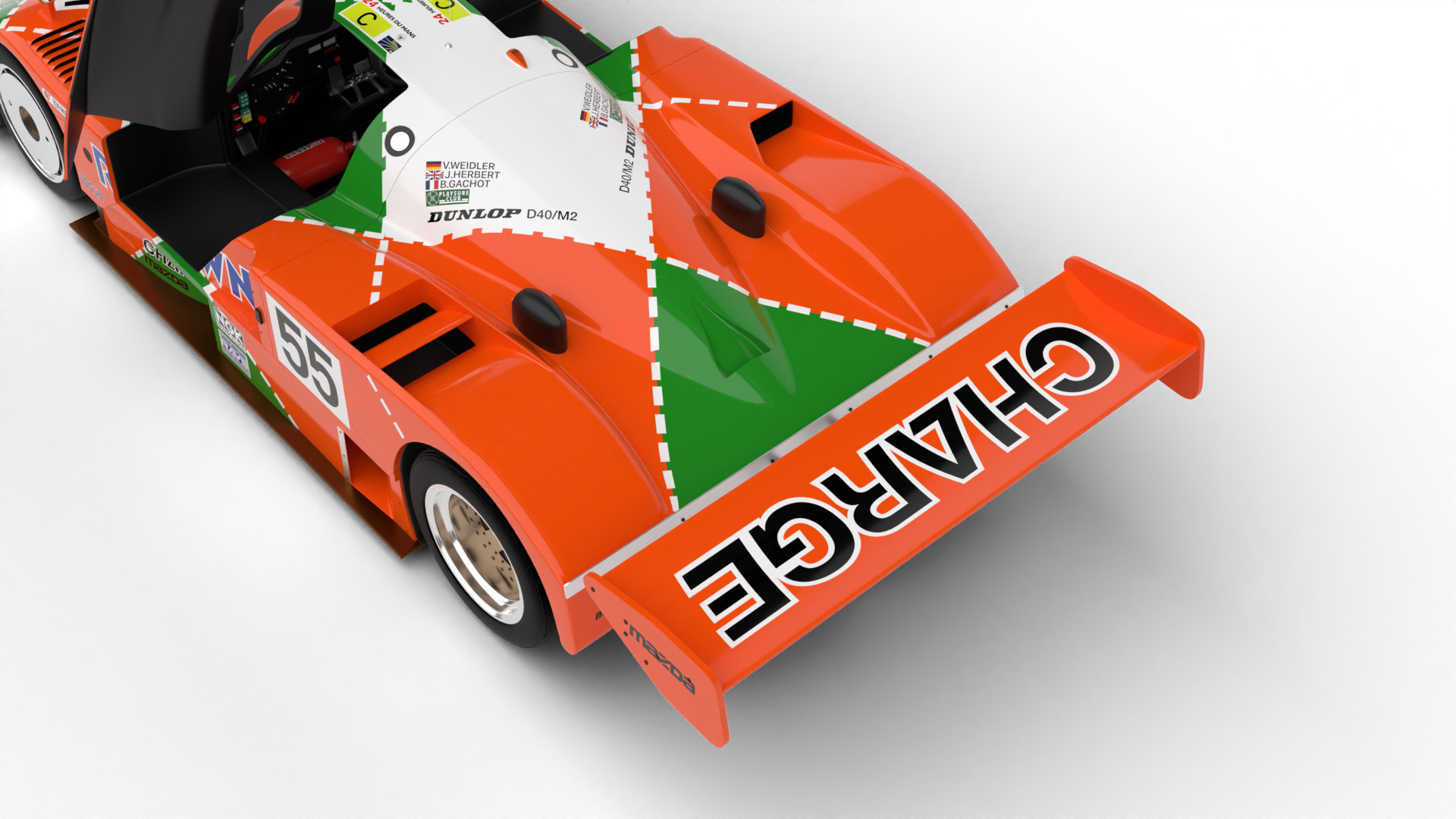 Mazda 787B 55 24h LeMans Racing 1991 HQ 3d model 3D model_9