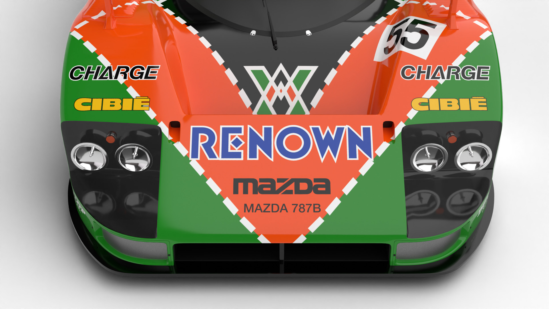 Mazda 787B 55 24h LeMans Racing 1991 HQ 3d model 3D model_20