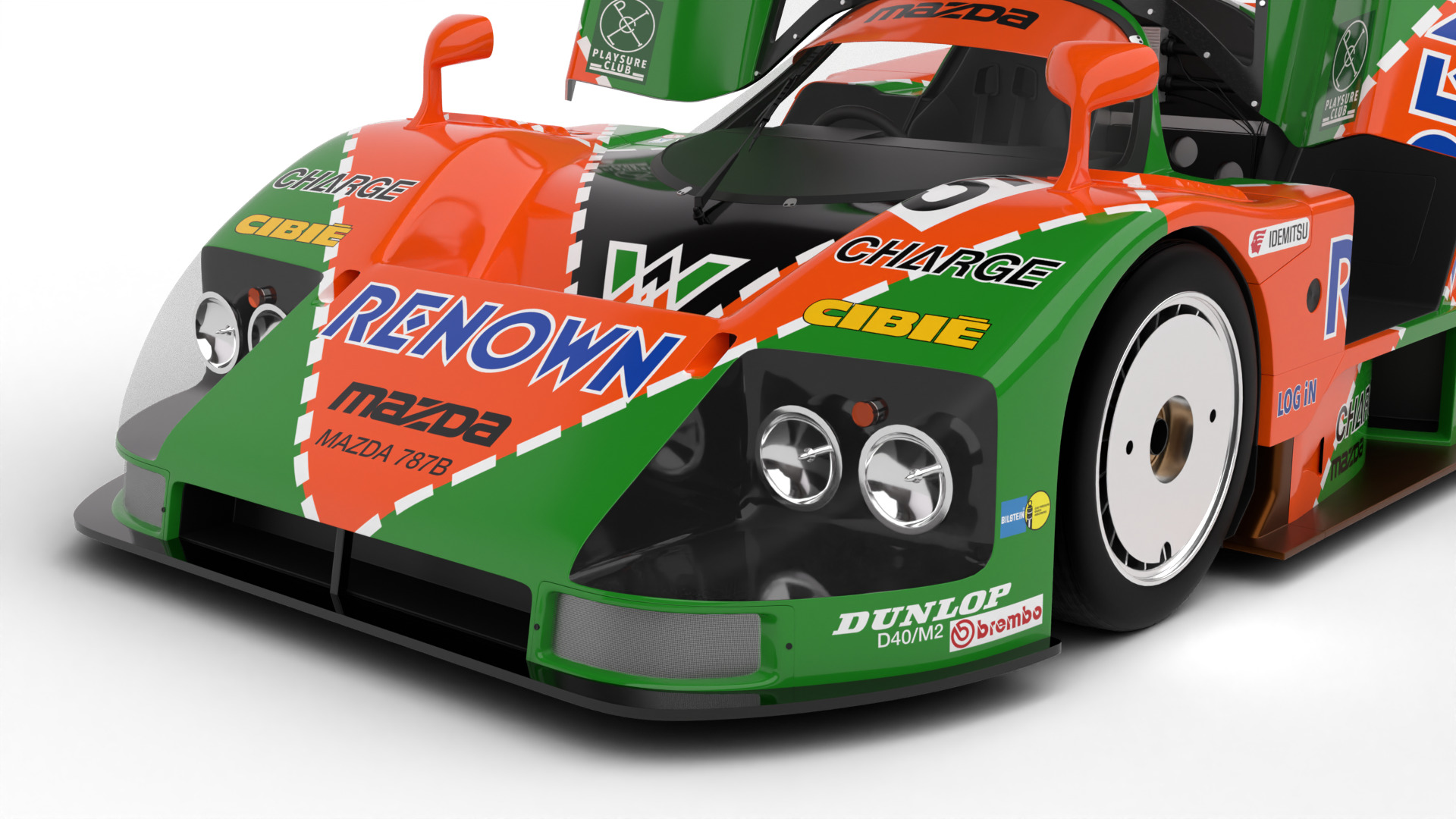 Mazda 787B 55 24h LeMans Racing 1991 HQ 3d model 3D model_14