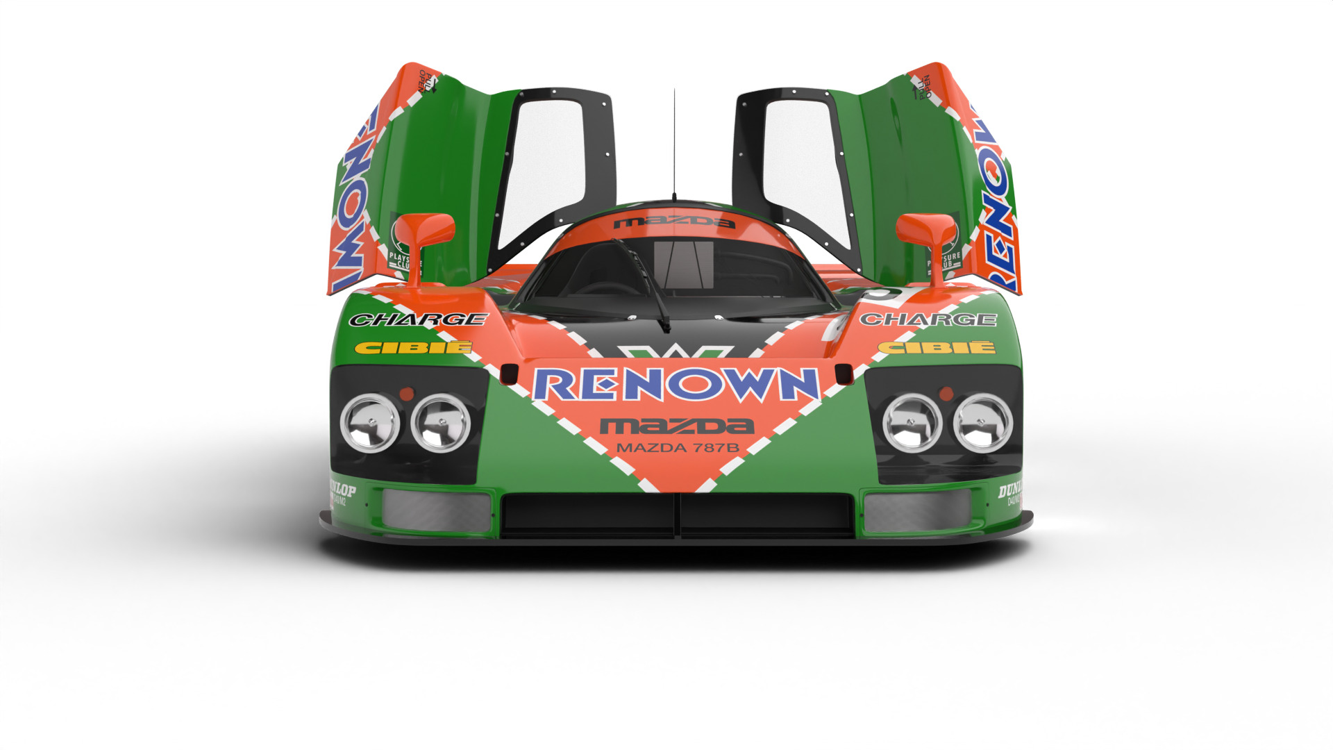 Mazda 787B 55 24h LeMans Racing 1991 HQ 3d model 3D model_4