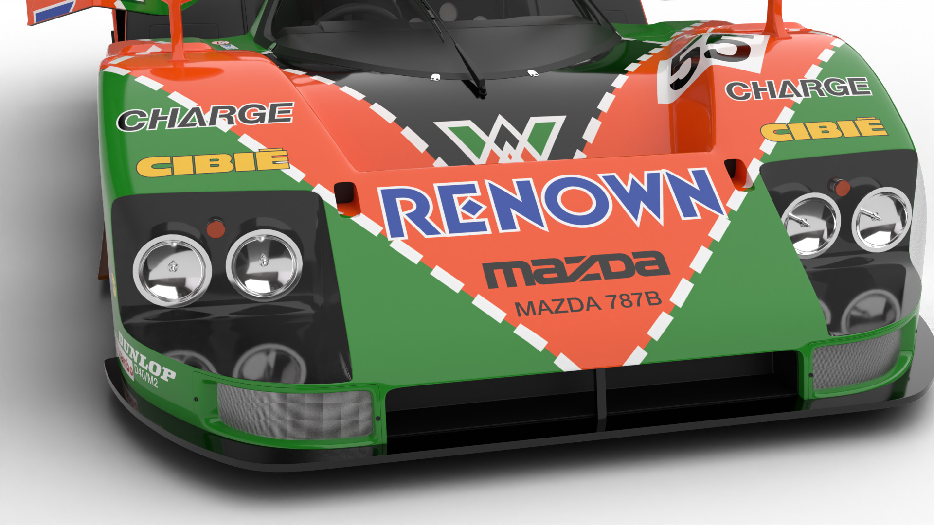 Mazda 787B 55 24h LeMans Racing 1991 HQ 3d model 3D model_19