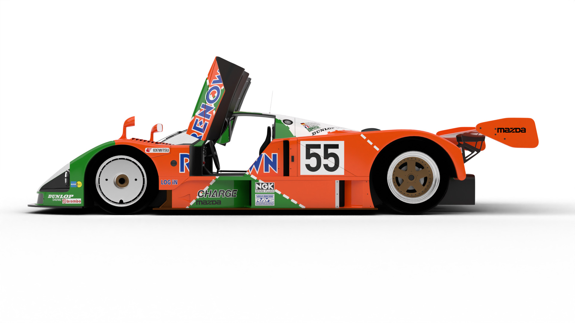 Mazda 787B 55 24h LeMans Racing 1991 HQ 3d model 3D model_3