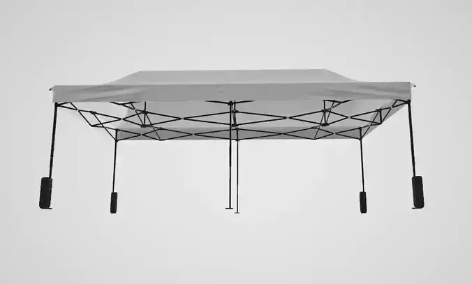 Instant Easy Set-up Canopy Tent Low-poly 3D model