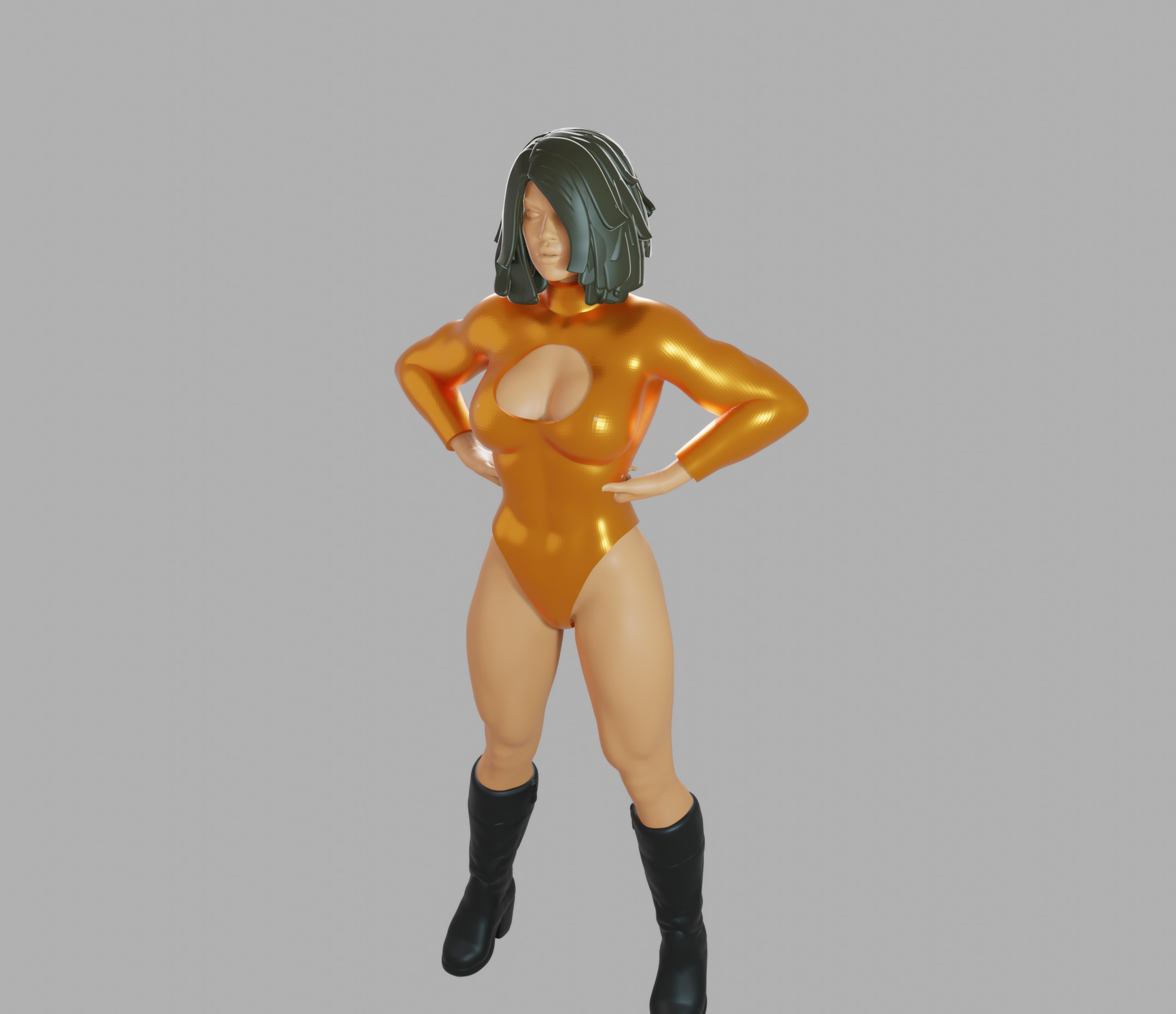 Hero Girl 3D print model_2
