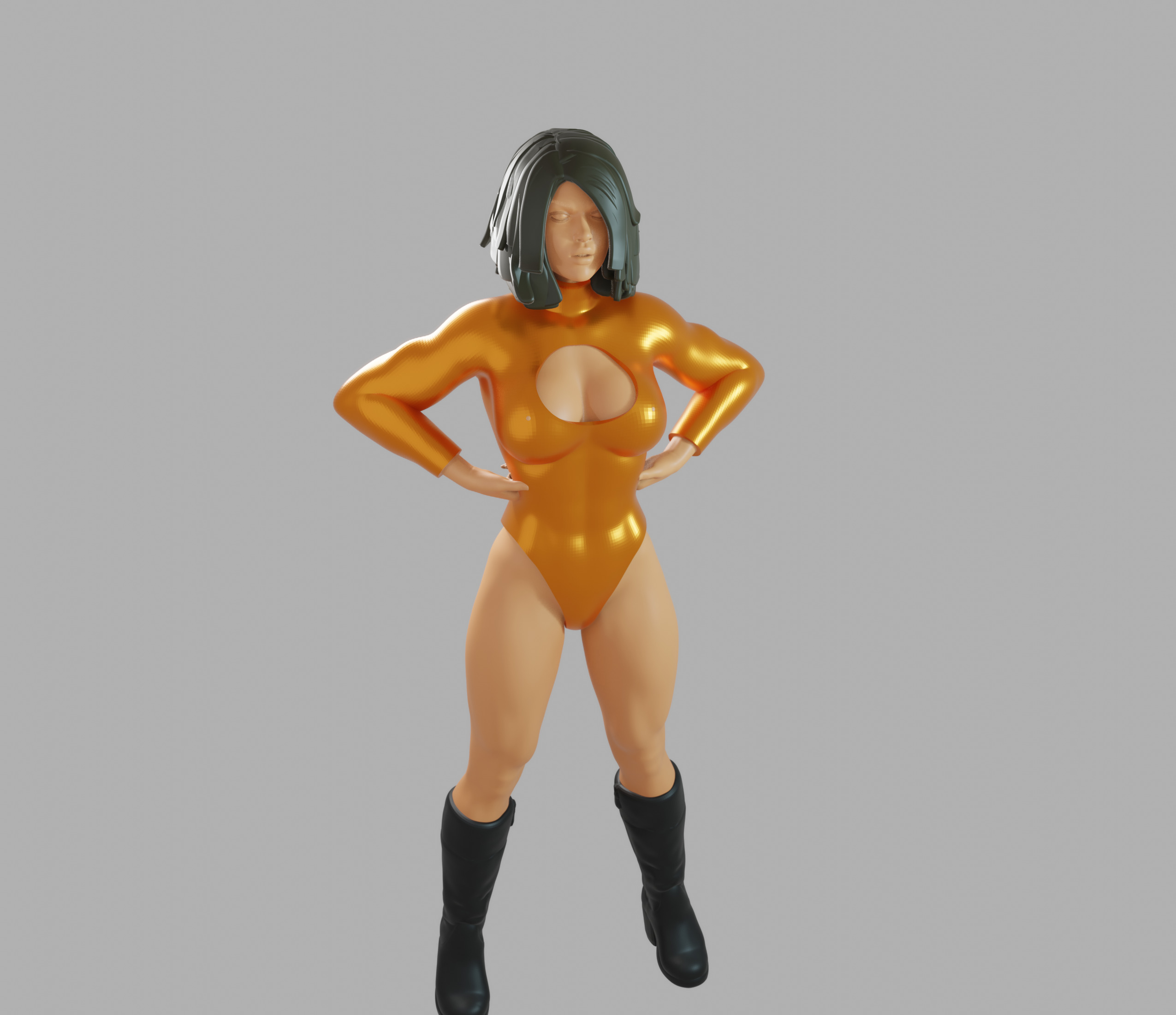 Hero Girl 3D print model_1