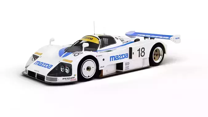 Mazda 787B 15 Racing 1991 3d model