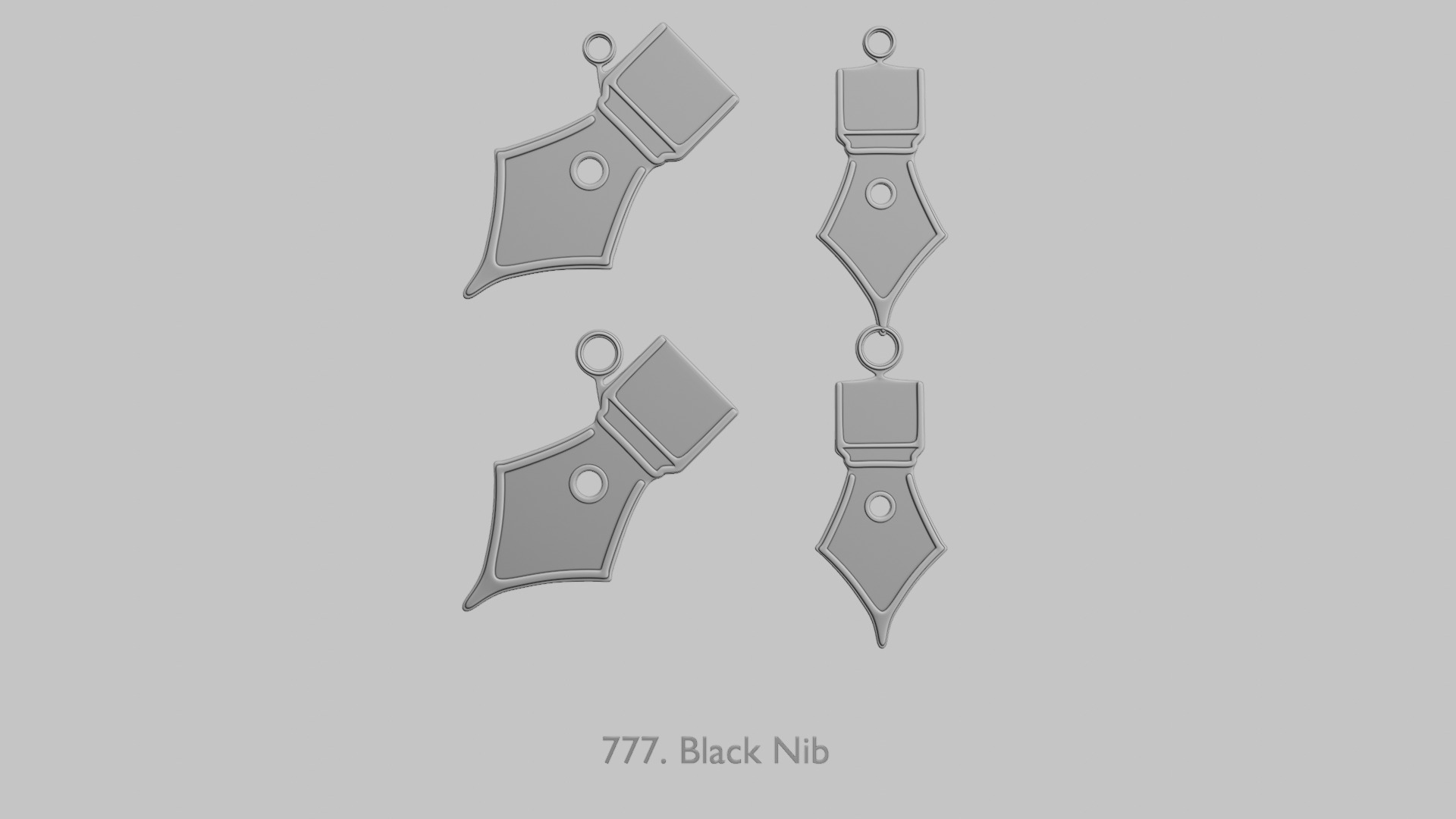 Notes and Paperworks Pendant Collection 3D print model_9