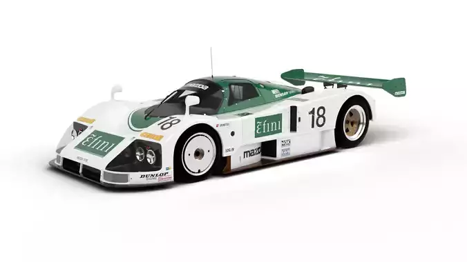 Mazda 787B Efini Racing 1991 3d model