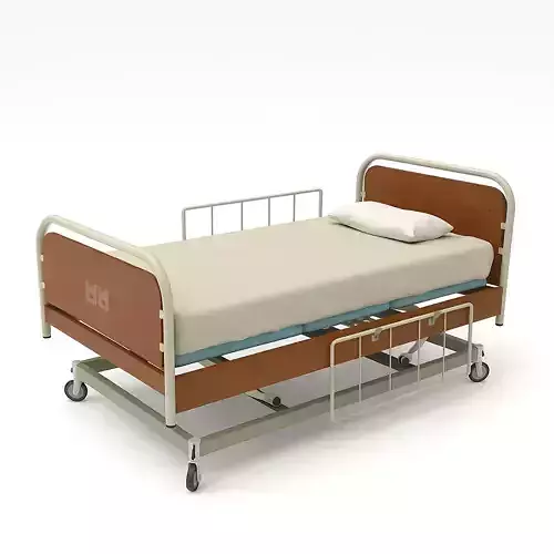Hospital Bed 3D model
