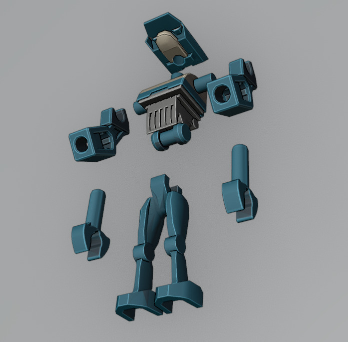 Lego Star Wars Clone Wars TX20 Tactical Droid Minifigure  3D print model_1