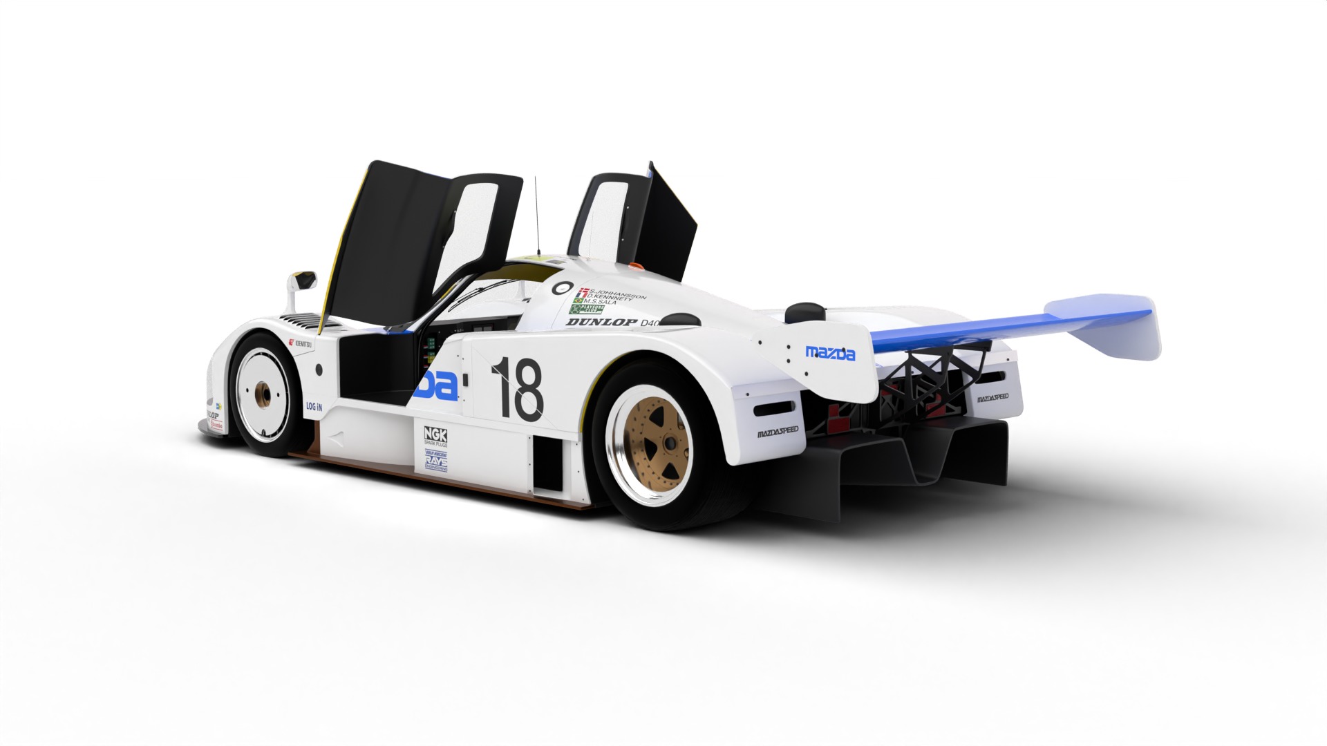 Pack Mazda 787B Racing 1991 HQ interior 3D Model Collection_5