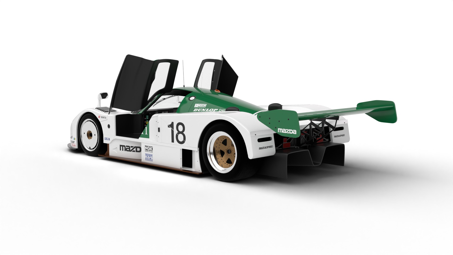 Pack Mazda 787B Racing 1991 HQ interior 3D Model Collection_6
