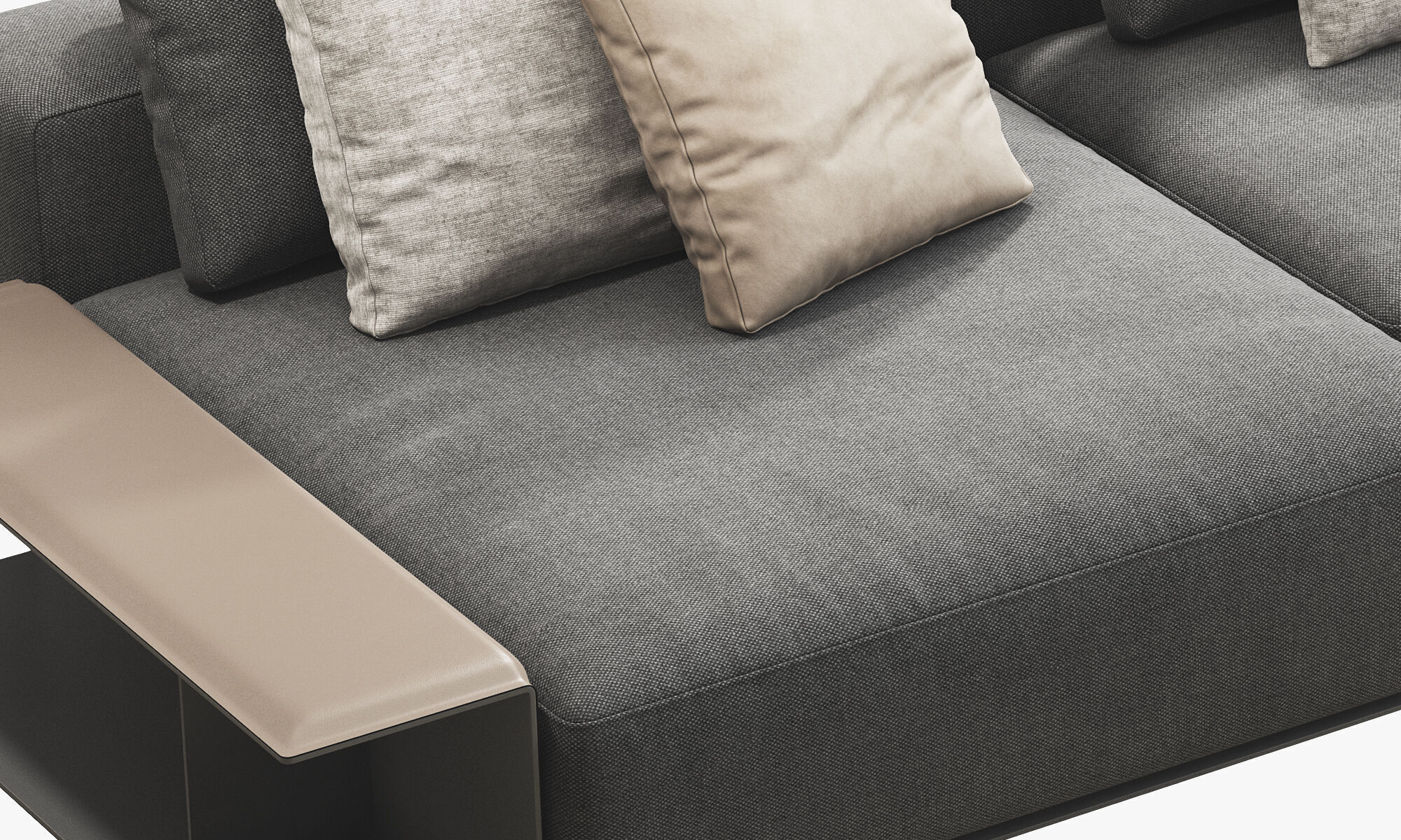 Poliform Westside Chaise Sofa 3D model_6