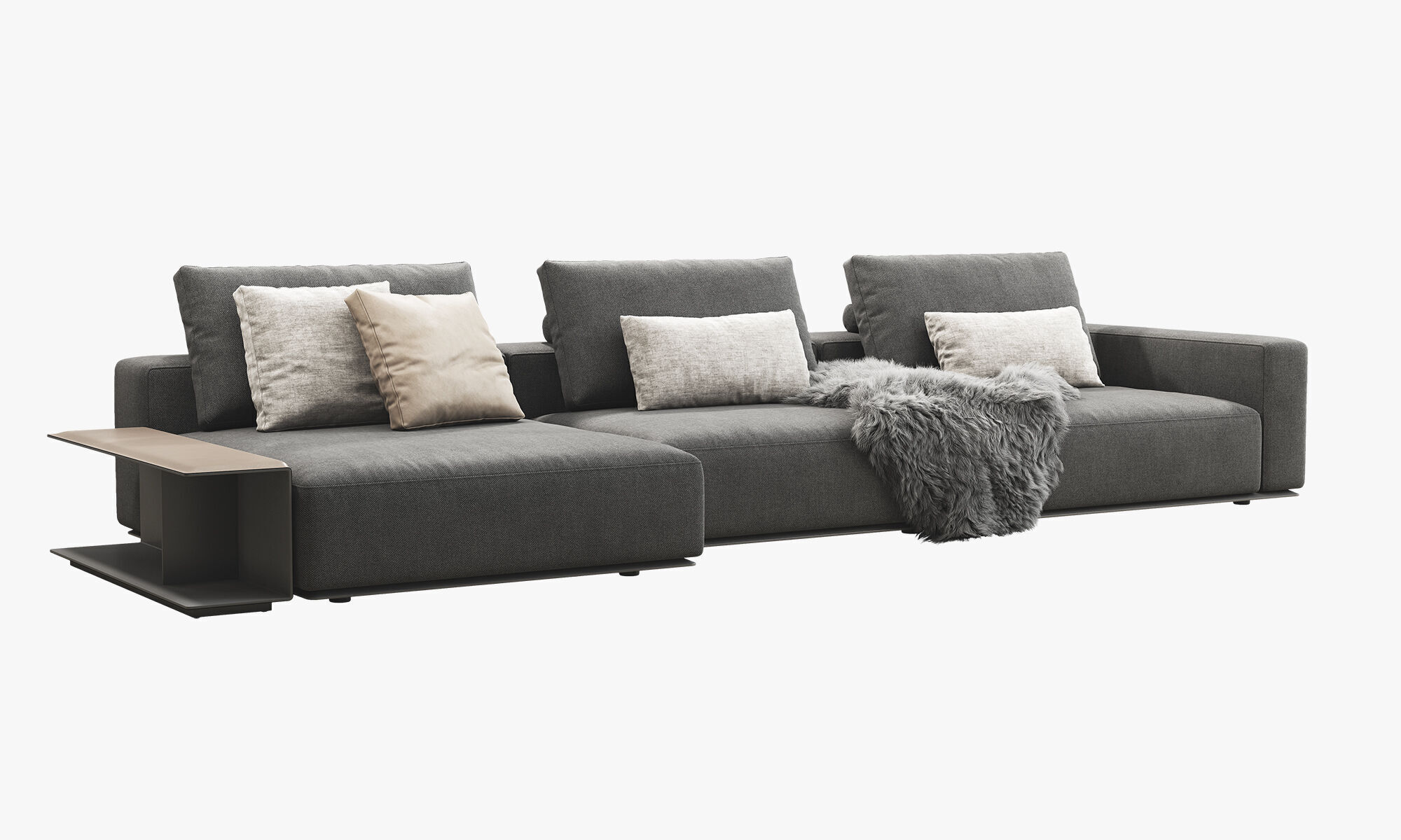 Poliform Westside Chaise Sofa 3D model_3