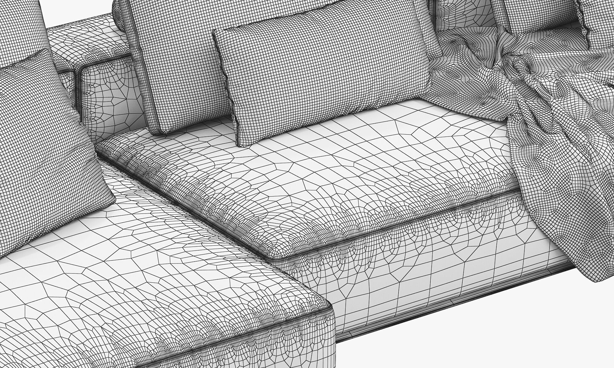 Poliform Westside Chaise Sofa 3D model_14