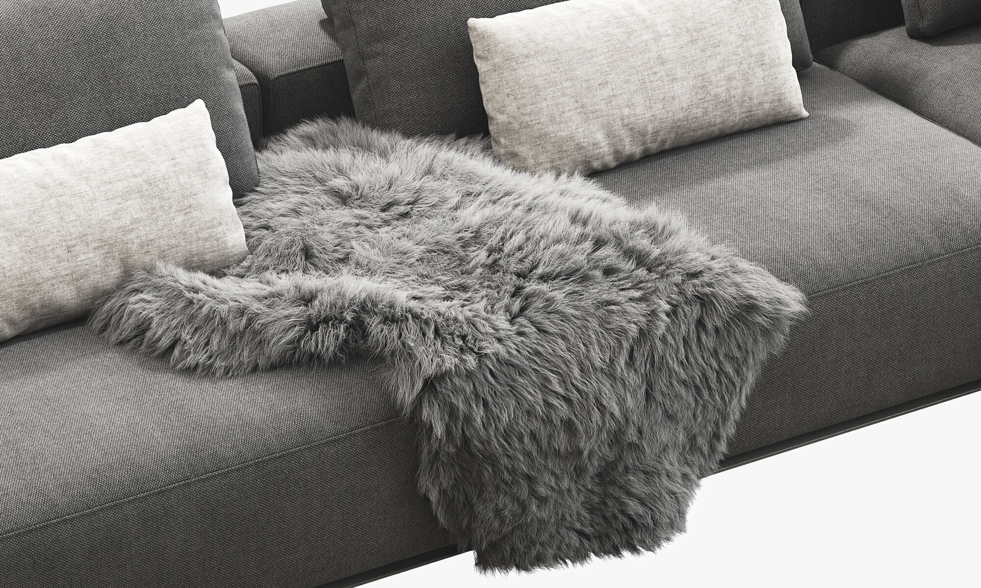 Poliform Westside Chaise Sofa 3D model_13