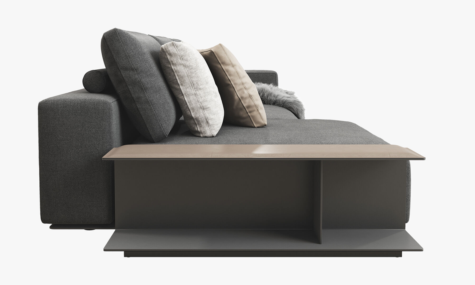 Poliform Westside Chaise Sofa 3D model_8
