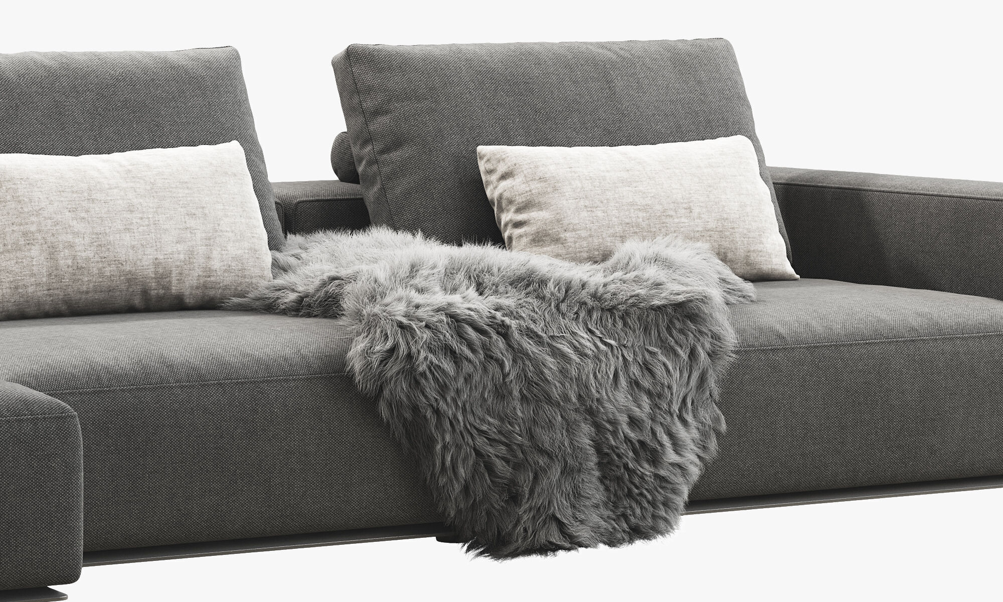 Poliform Westside Chaise Sofa 3D model_4