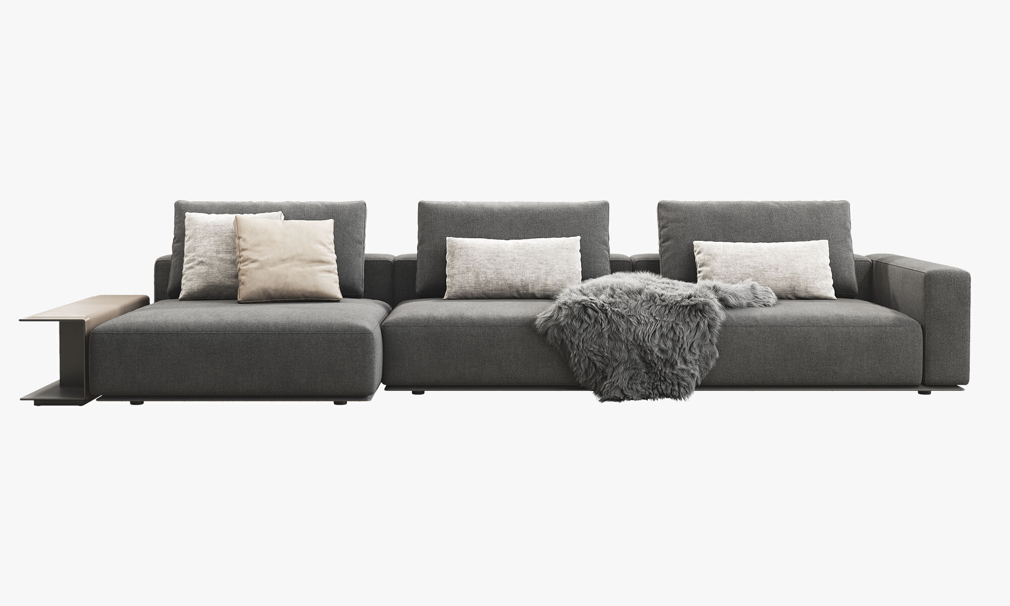 Poliform Westside Chaise Sofa 3D model_2