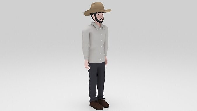 Malone Rigged  Low-poly 3D model